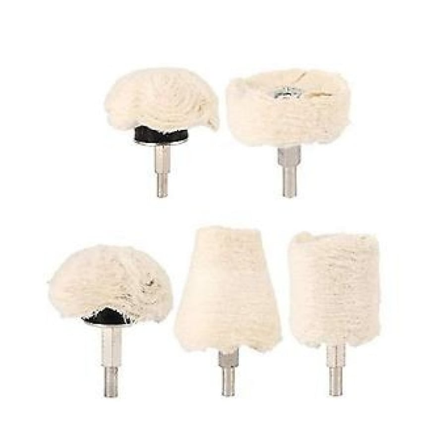 مجموعة بفرات قطن  وريش التلميع-5 قطع