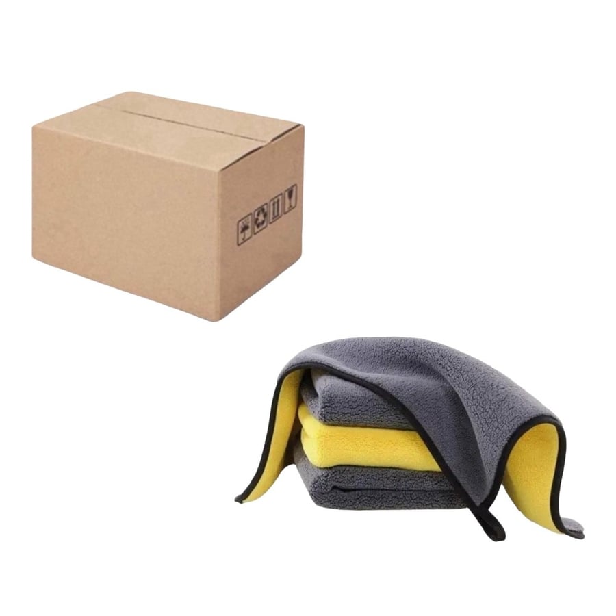 12 قطعة-مناشف مايكرو فايبر لغسيل وعناية السيارة مقاس 40*70 .