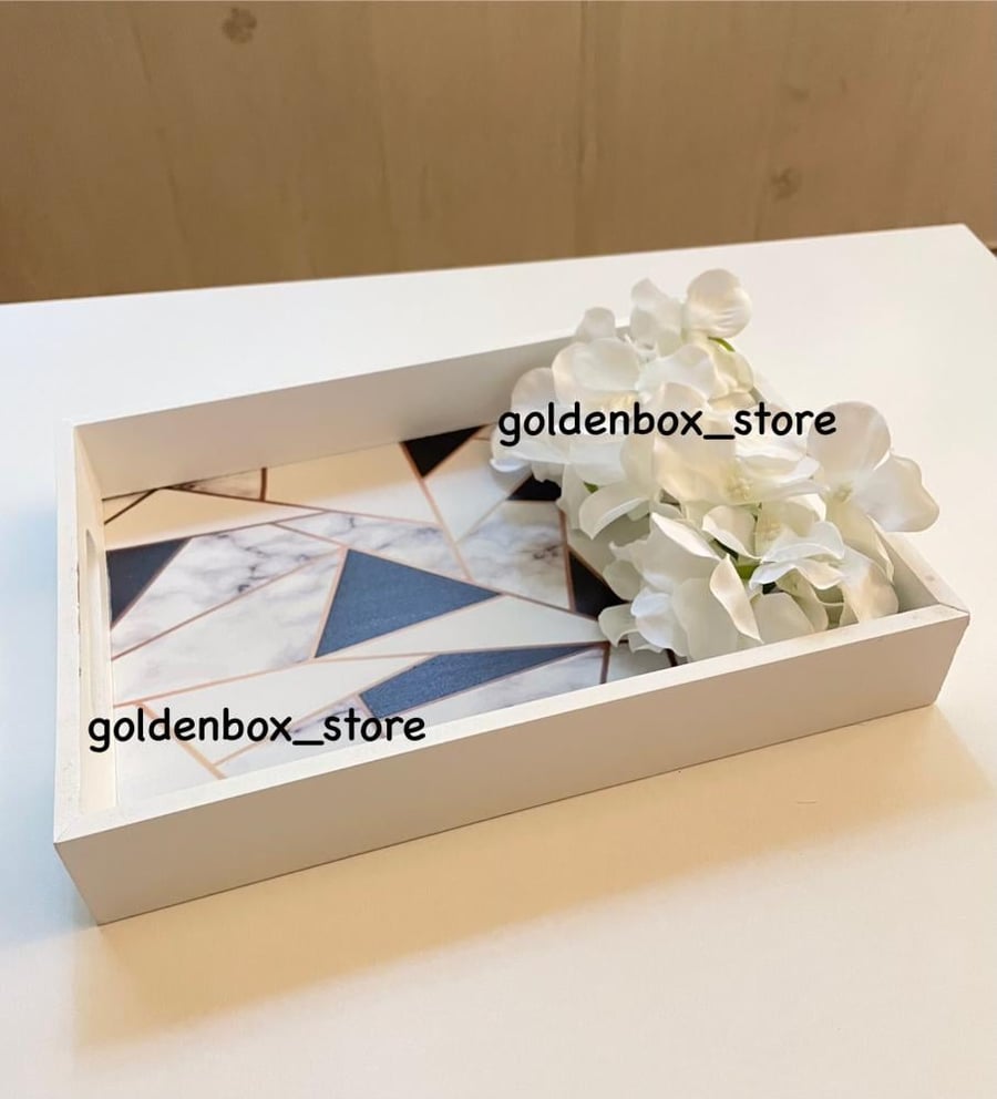 Small empty distribution tray