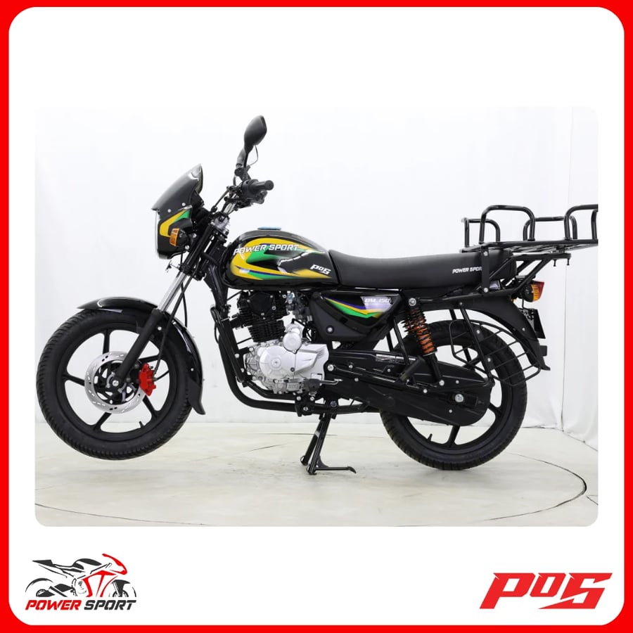 دراجة نارية بوكسر باورسبورت BM150cc 2026 لون أسود مع أصفر BOXER