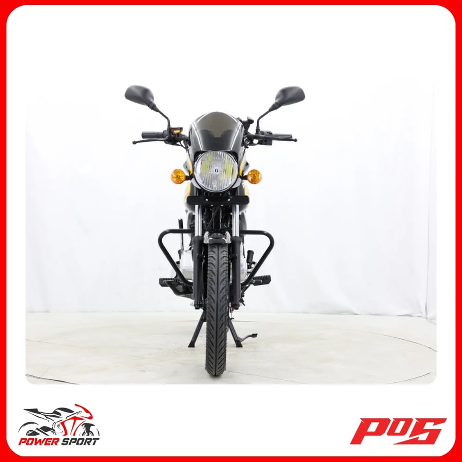 دراجة نارية بوكسر باورسبورت BM150cc 2026 لون أسود مع أصفر BOXER