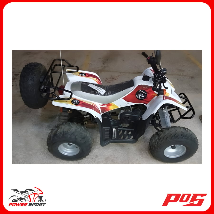 دباب تايوان باورسبورت 4 كفرات لون ابيض - 100cc