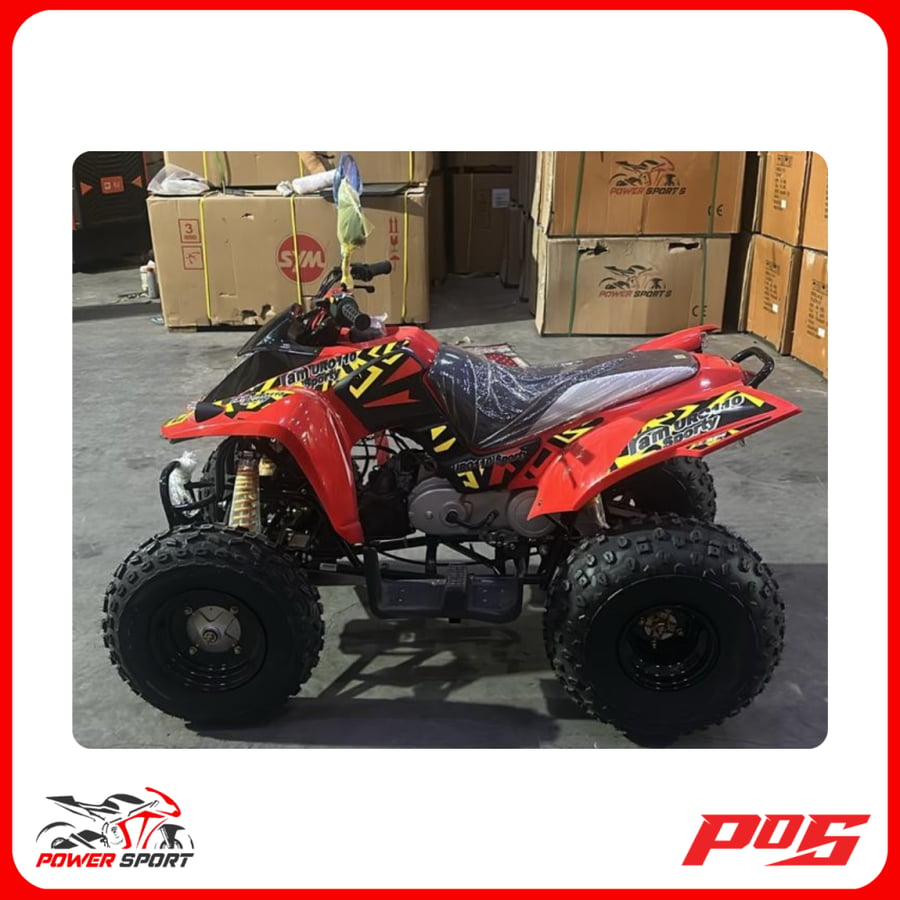 Ram Euro 110cc Taiwan 4-wheel motorcycle, white