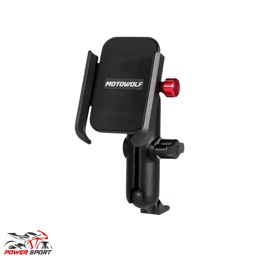 حامل جوال قاعدة مرايا شركة MOTOWOLF