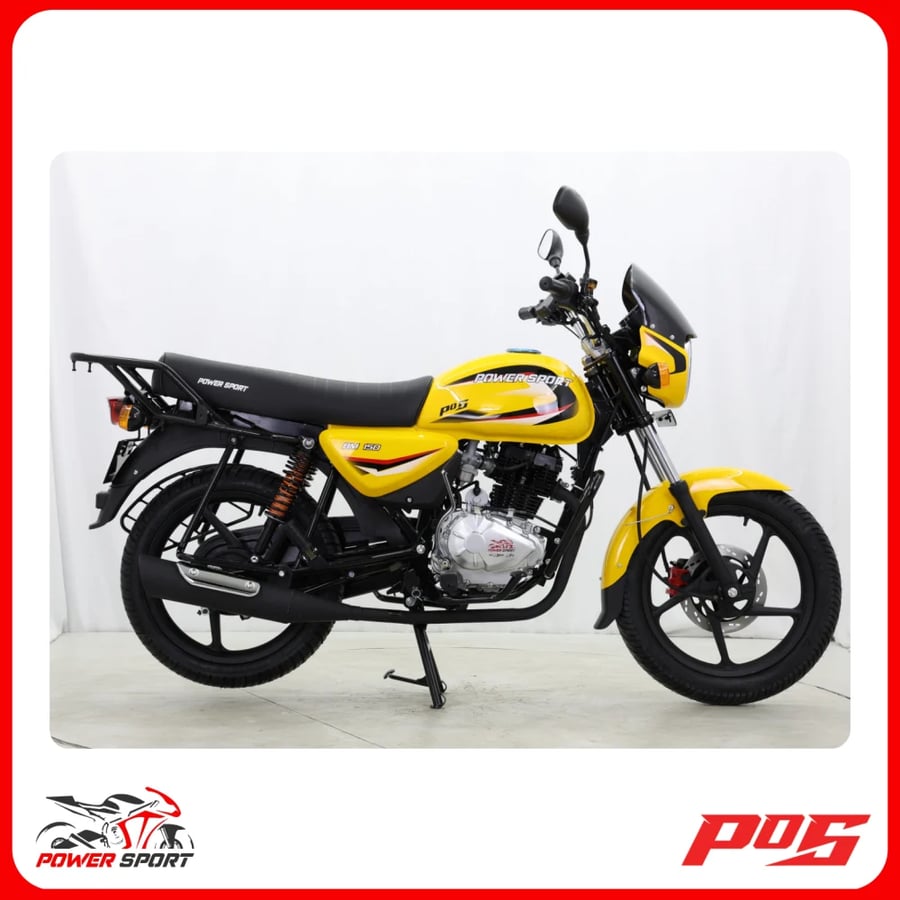 دراجة نارية بوكسر باورسبورت BM150cc 2026 لون اصفر BOXER