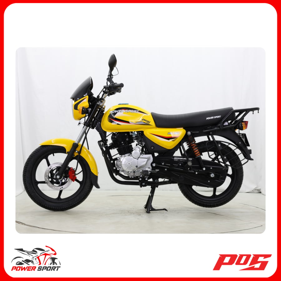 دراجة نارية بوكسر باورسبورت BM150cc 2026 لون اصفر BOXER