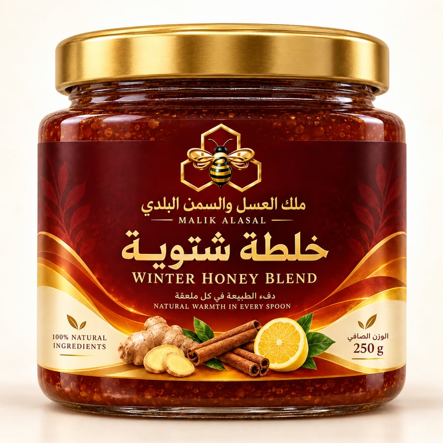 خلطة العسل الشتوية – ملك العسل والسمن البلدي