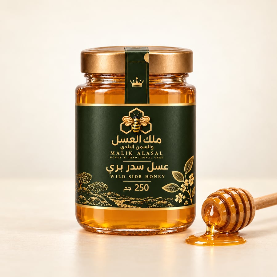 عسل سدر بري فاخر – ملك العسل والسمن البلدي
