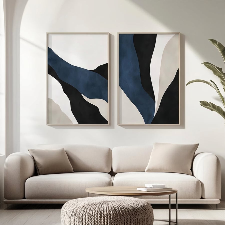 لوحات ثنائيه  - الخيل الهندسي