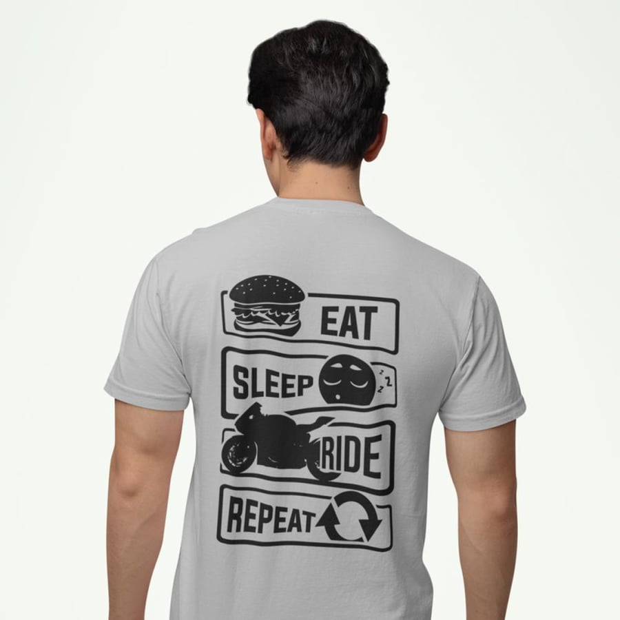تي شيرت T-Shirt Eat Sleep Ride