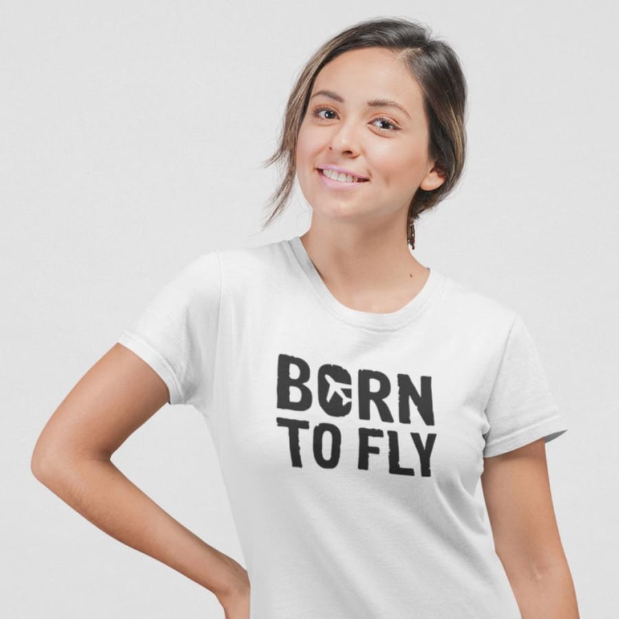 تي شيرت T-Shirt Born To Fly