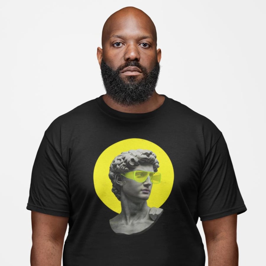تي شيرت مقاس كبير T-Shirt Big Size Neon Yellow