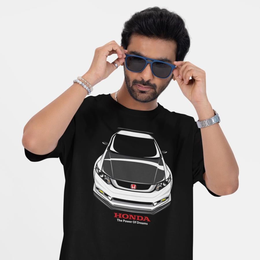 تي شيرت اوفر سايز هوندا سيفيك Oversize T-Shirt Honda Civic