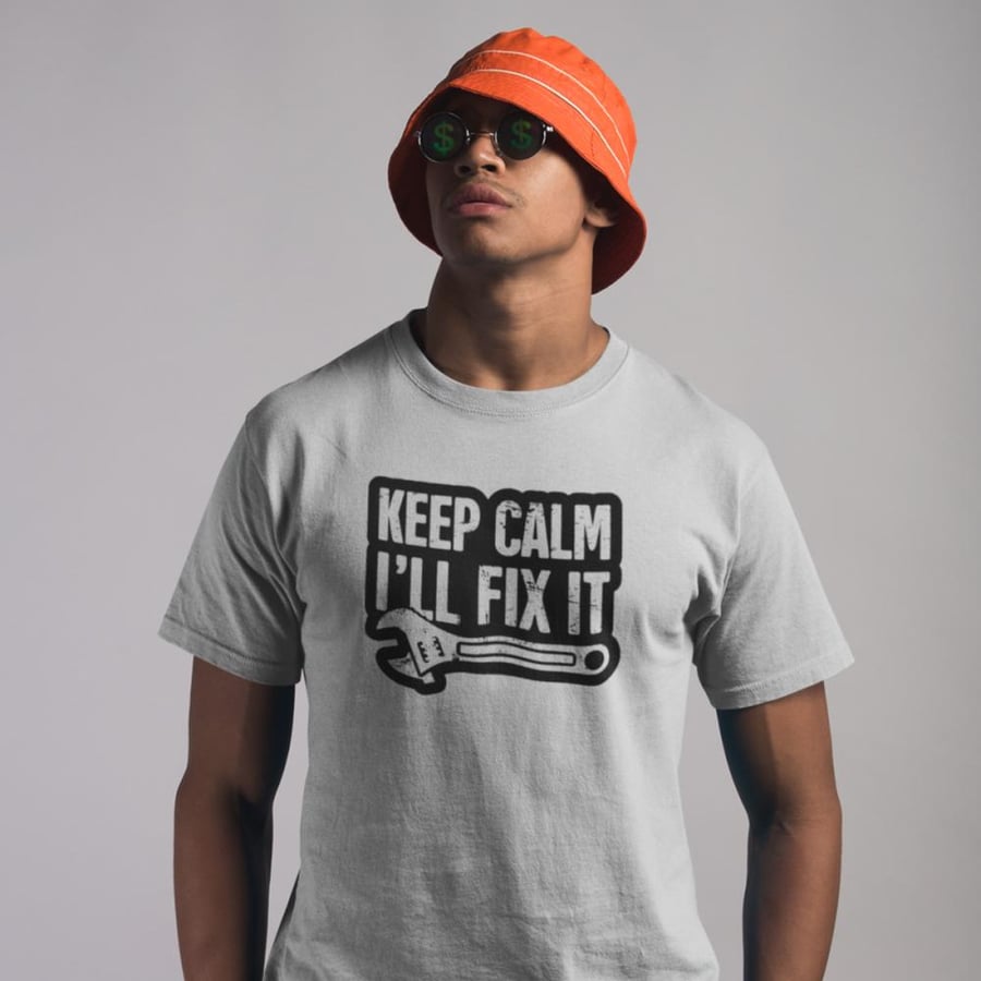 تي شيرت T-Shirt Keep Calm I'll Fix It