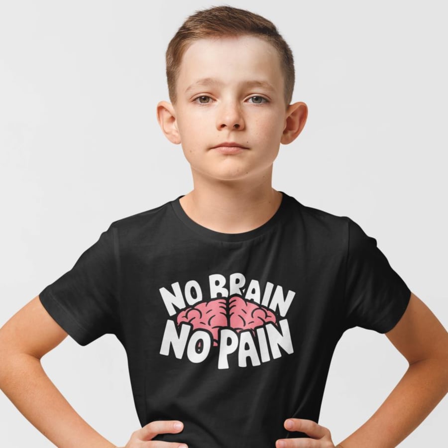 تي شيرت T-Shirt No Brain No Pain