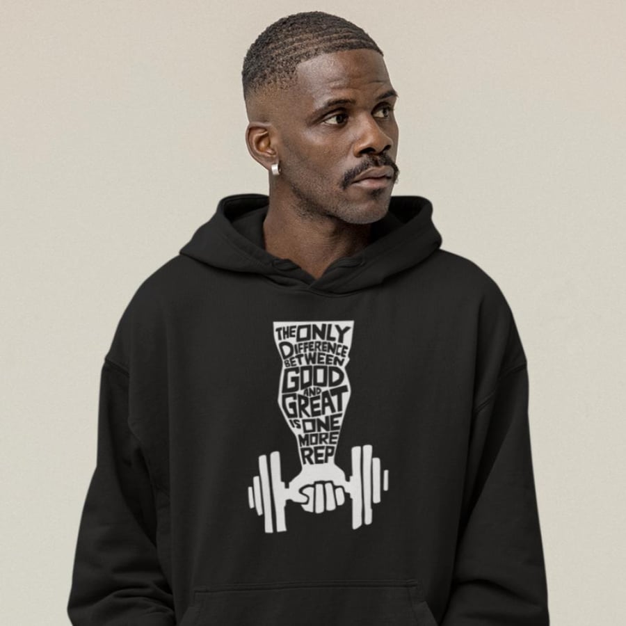 بلوفر مقاس كبير Hoodie Big Size One More Rep