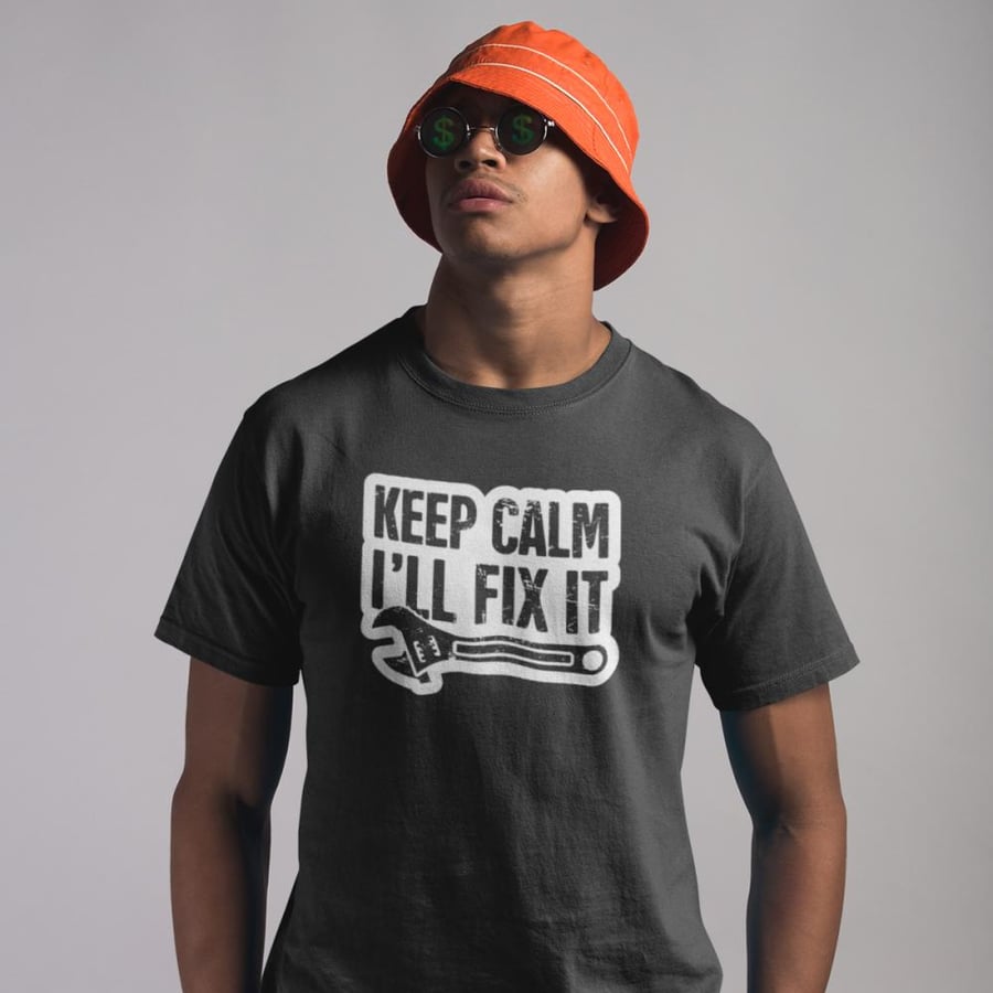 تي شيرت T-Shirt Keep Calm I'll Fix It