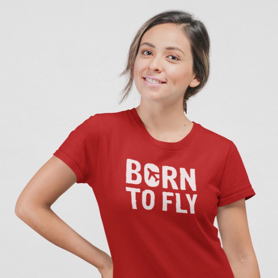 تي شيرت T-Shirt Born To Fly