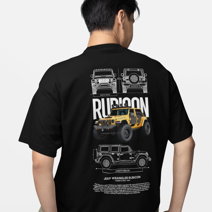 تي شيرت اوفر سايز جيب رانجلر Oversize T-Shirt Jeep wrangler
