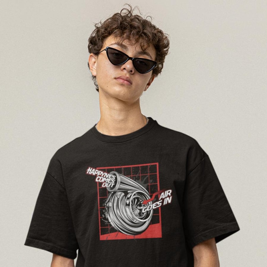 تي شيرت اوفر سايز Oversize T-Shirt Happiness comes out
