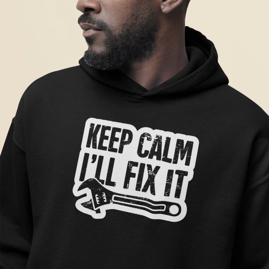 بلوفر Hoodie Keep Calm I'll Fix It
