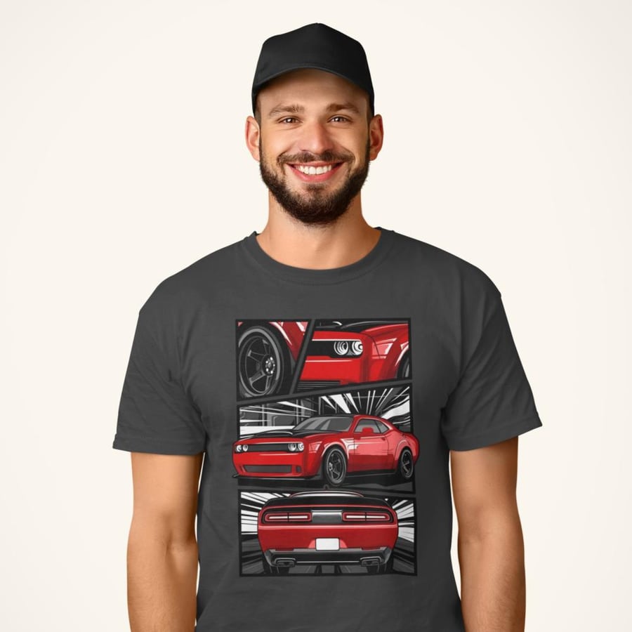 تي شيرت دودج تشالنجر T-Shirt Dodge Challenger