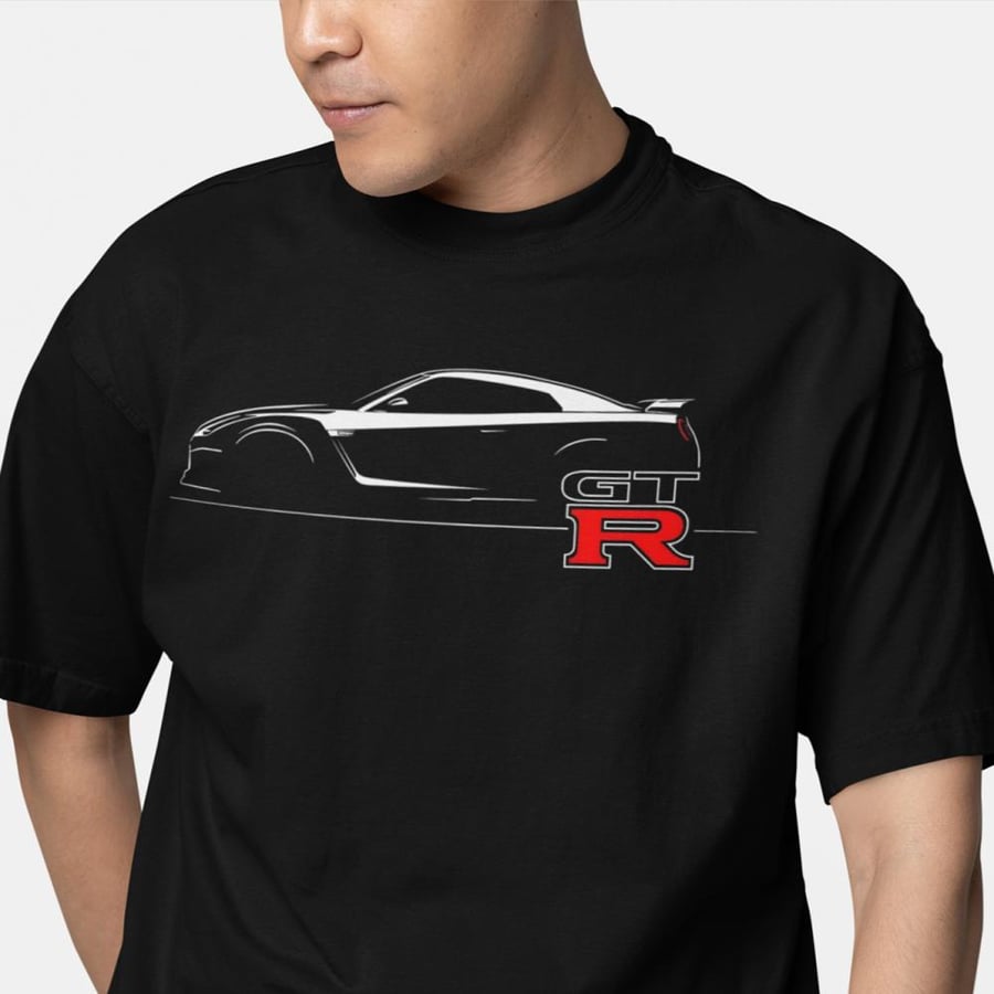 تي شيرت اوفر سايز نيسان جي تي ار Oversize T-Shirt Nissan GT-R