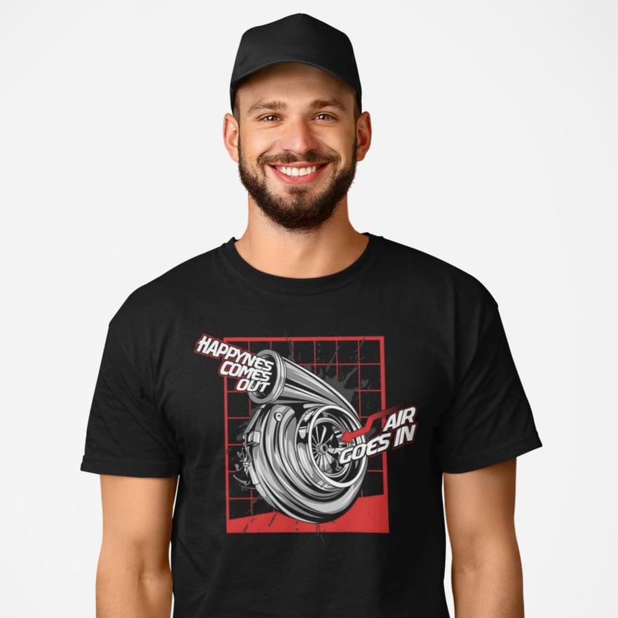 تي شيرت T-Shirt Happiness comes out