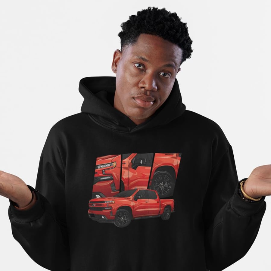 بلوفر مقاس كبير شفروليه سلفرادو Hoodie Big Size Chevrolet Silverado