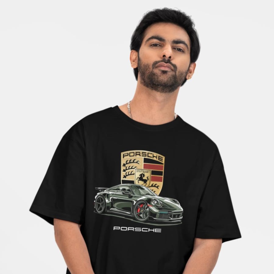 تي شيرت اوفر سايز بورش Oversize T-Shirt Porsche 911