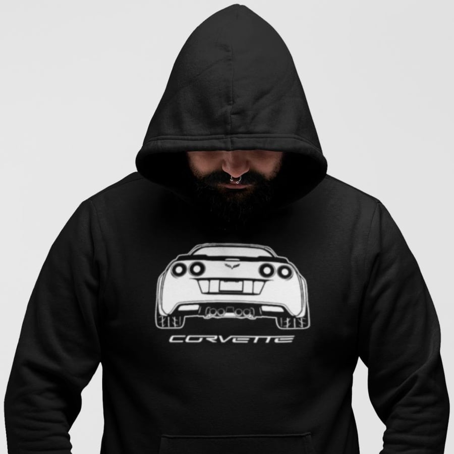 بلوفر مقاس كبير شفروليه كورفيت Hoodie Big Size Chevrolet Corvette C6