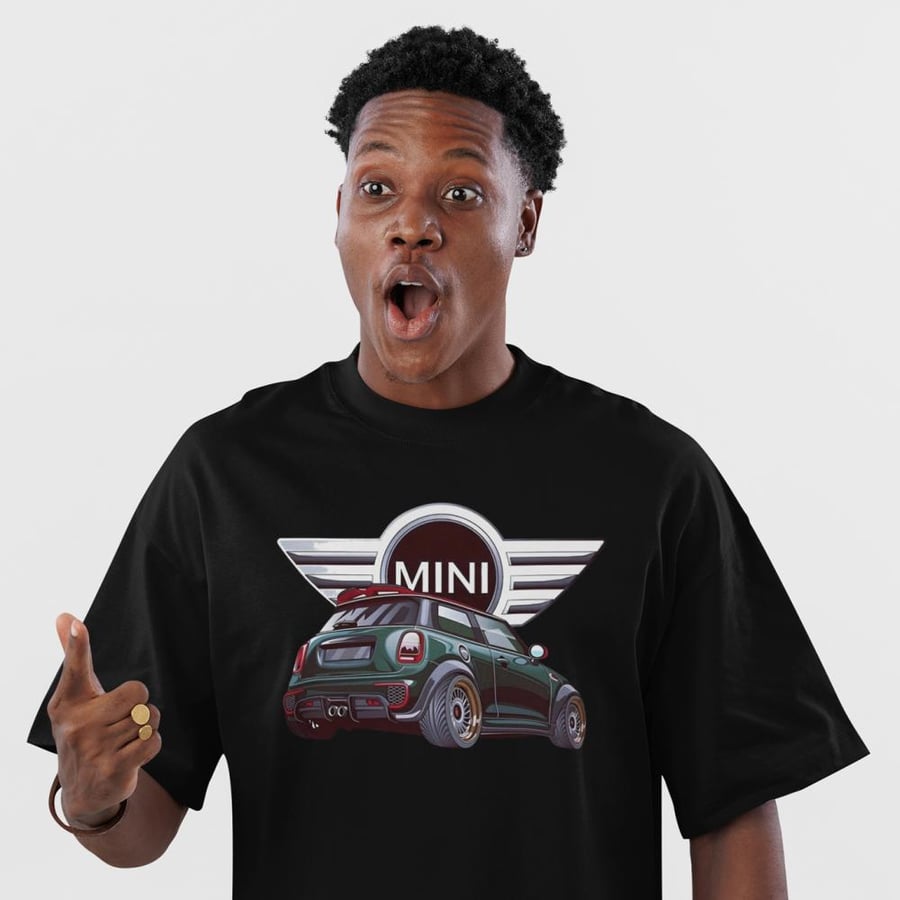 تي شيرت اوفر سايز ميني كوبر Oversize T-Shirt Mini cooper