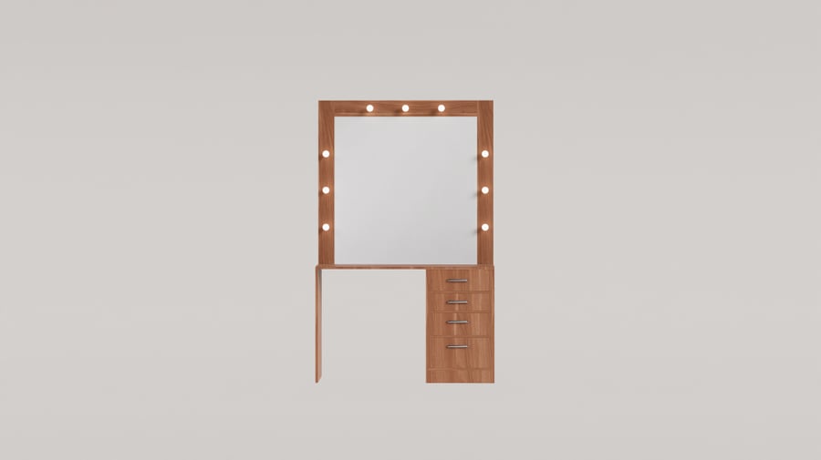 تسريحة مع إضاءة عرض 129 سم
