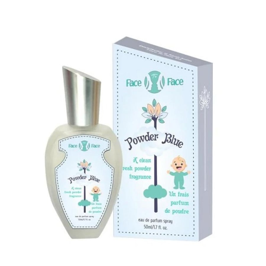 Face to face perfume, children's perfume, blue powder, 50ml