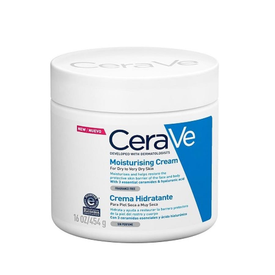 Seravi moisturizing cream for face and body for dry skin - 454 grams