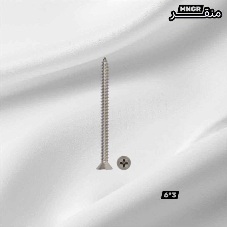 مسمار فيش كروم  6*3