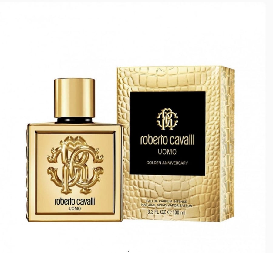 روبرتو كافالي اومو قولدن انيفيرساري  او دو بارفيوم انتنس - Roberto Cavalli Omo Golden Inversari Eau de Parfum Intense -