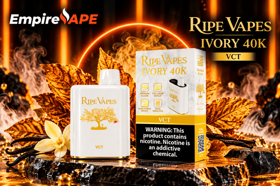 رايب فيبز افوري 40 ألف موش | Ripe Vapes Ivory 40K