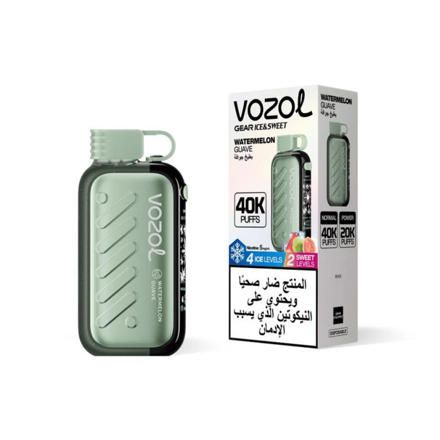 سحبة جاهزة فوزول 40 الف سحبه  VOZOL GEAR ICE & SWEET 40K Puffs
