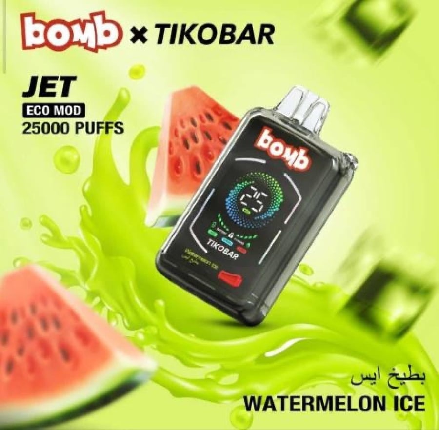 سحبة بومب جيت 25 الف سحبة | Bomb JET Disposable 25k Puffs