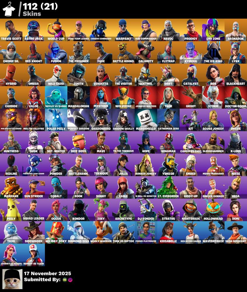 Fortnite account Travis Scott and old zombie mode essential