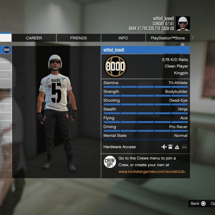 The strongest PS5 account, level 8000, two characters, lightning, billions, and rares