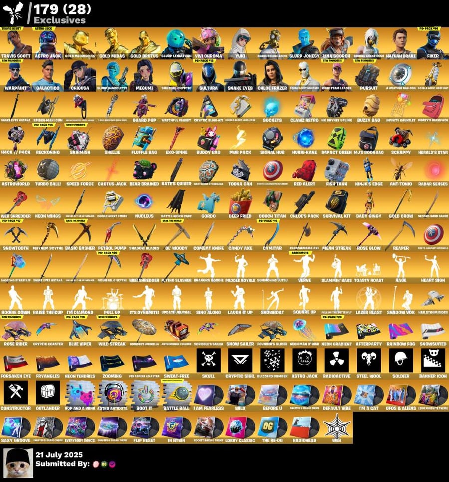 حساب فورتنايت ترافيس سكوت طور الزومبي 298skin اساسي