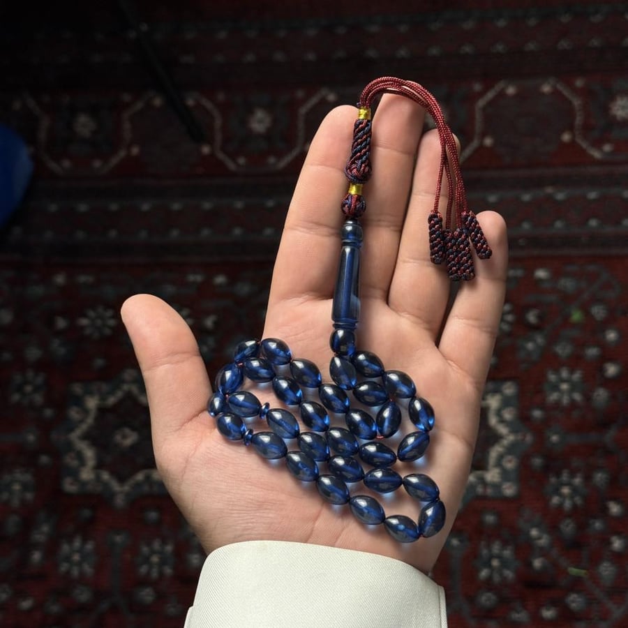 مسباح بكلايت شكه كحلي شفاف