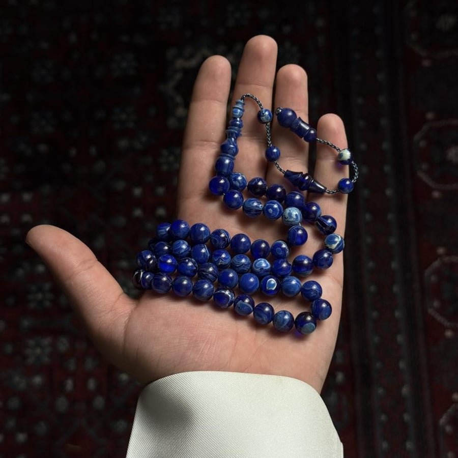 مسباح فاتوران ازرق مموج