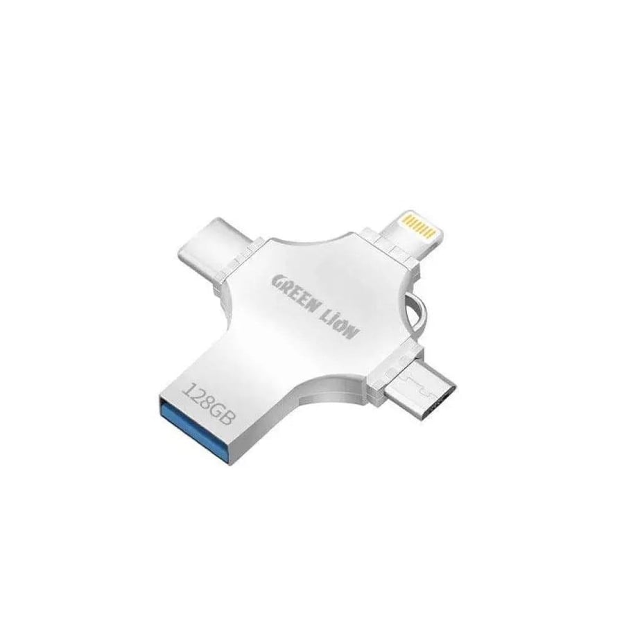فلاش درايف نقل البيانات 4 في 1 64GB من جرين لايون