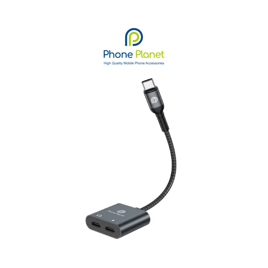 محول USB-C إلى USB-C مزدوج – شحن وصوت في نفس الوقت من Phone Planet