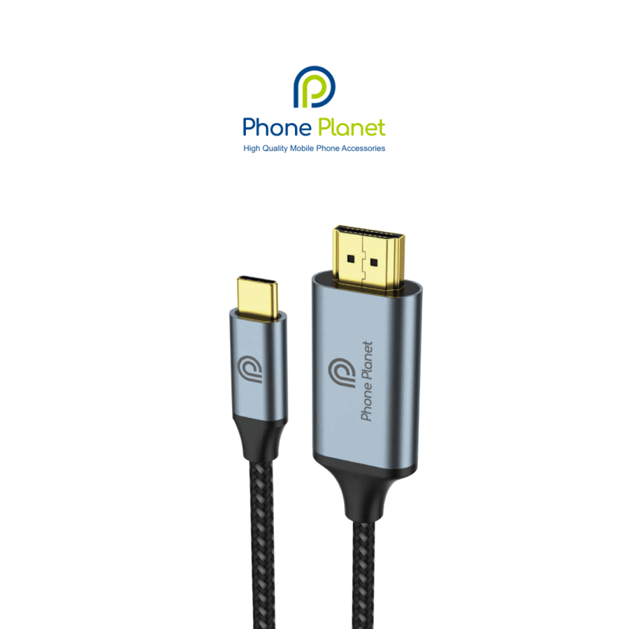 كابل USB-C إلى HDMI بدقة 4K – توصيل الشاشة من Phone Planet