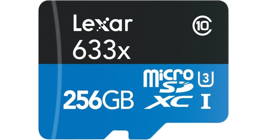 ذاكرة تخزين  LEXAR 256Gb تدعم تصوير 4K