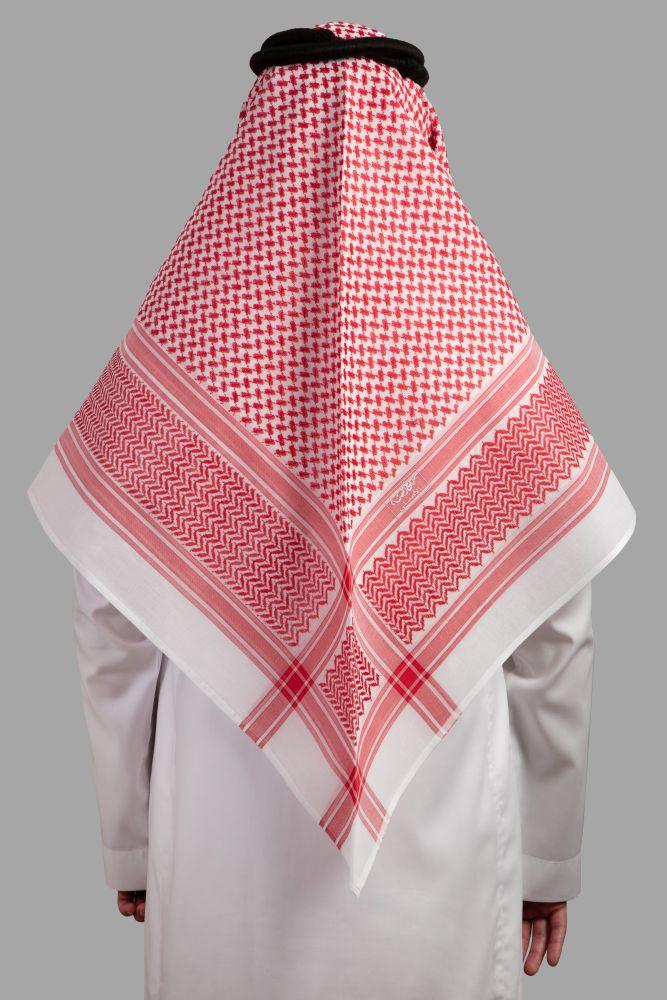 شماغ البسام  البصمة 28 ختم أحمر وأبيض-شماغ ماركاتي